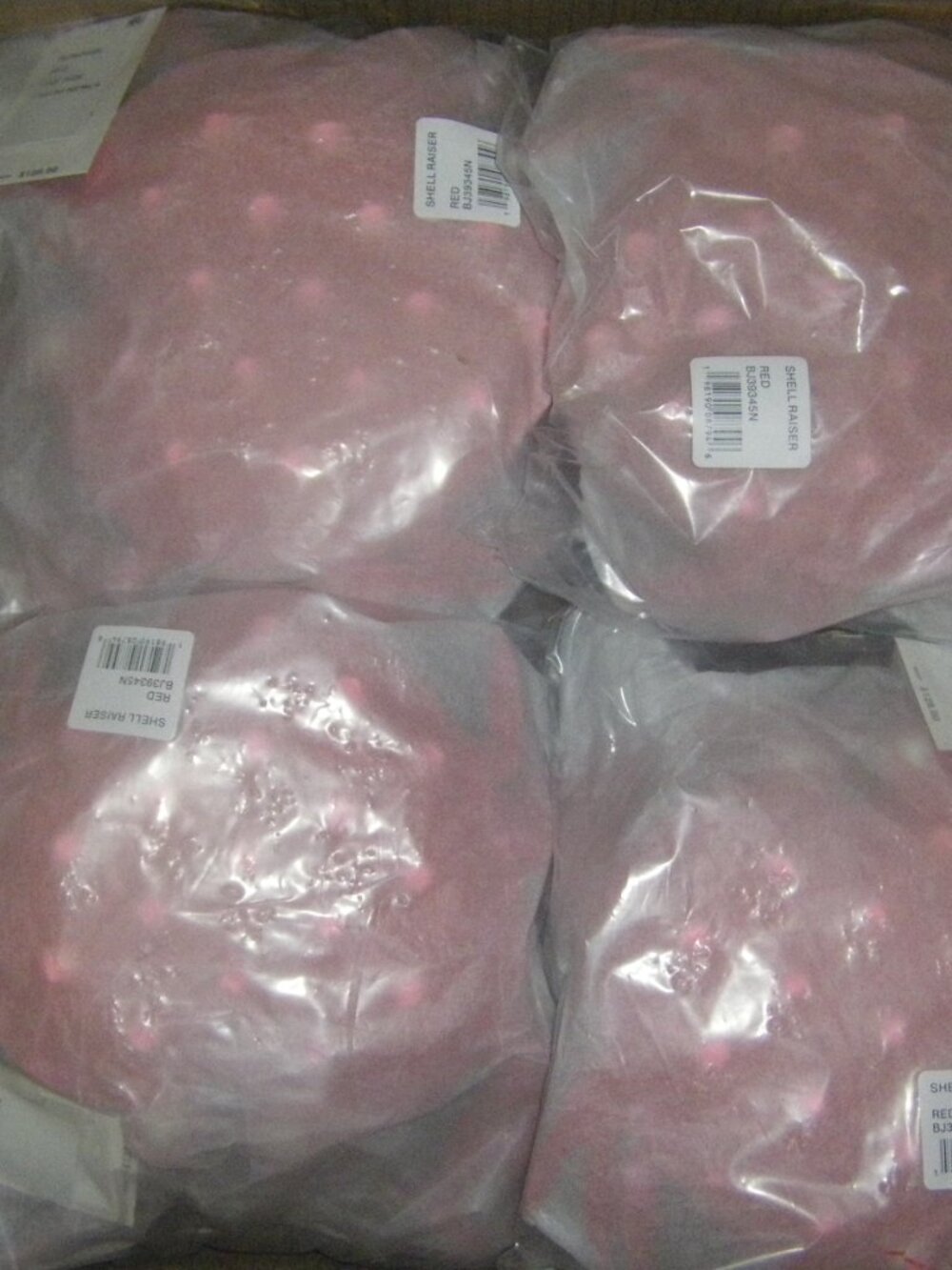 Betsey Johnson Kitsch Shell Raiser Red and Pink Polka Dot Crossbody Bag NWT - Picture 3 of 10